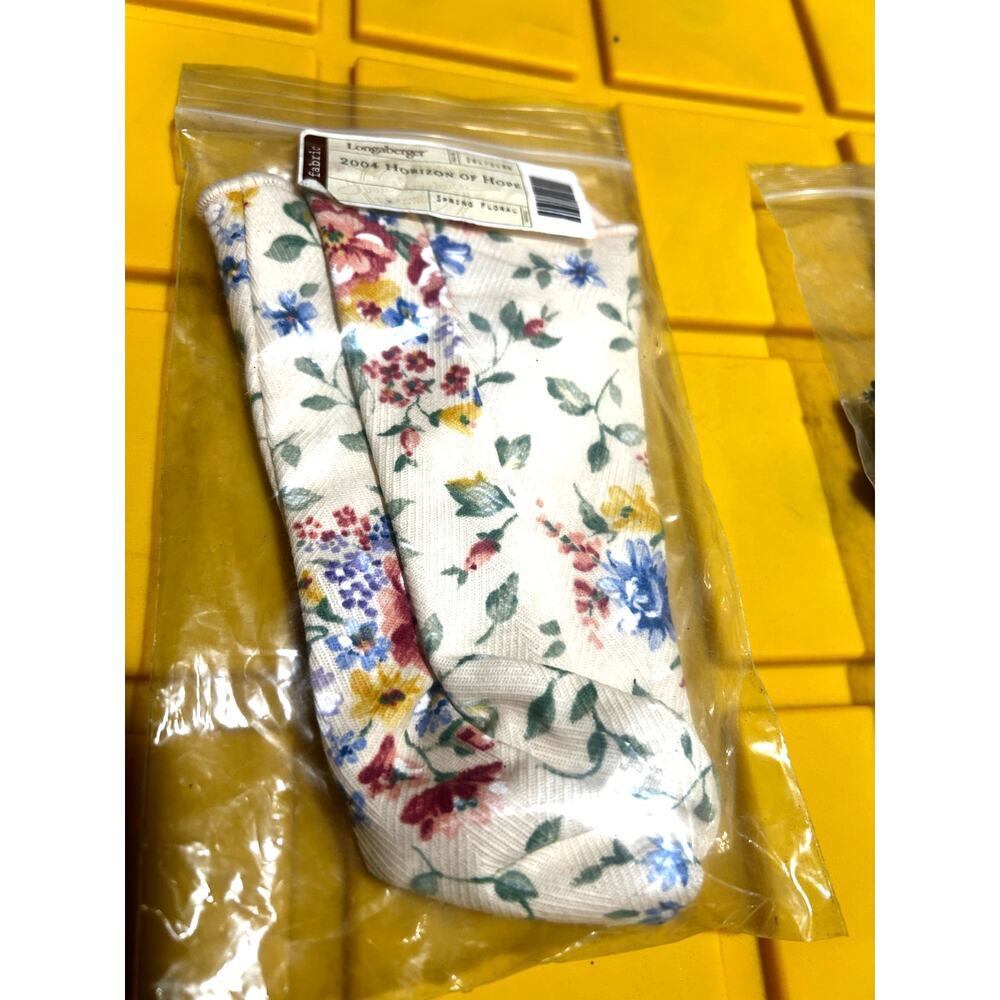 Longaberger‎ 2004 HORIZON OF HOPE  Basket Liner SPRING FLORAL  Fabric NEW
